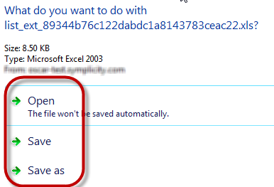 Excel Popup
